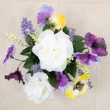Artificial Silk Flower Grave Pot Memorial Arrangement