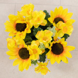 Artificial Silk Flower Grave Pot Memorial Arrangement