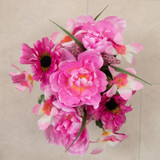 Artificial Silk Flower Grave Pot Memorial Arrangement