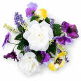 Artificial Silk Flower Grave Pot Memorial Arrangement