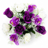 Artificial Silk Flower Grave Pot Memorial Arrangement