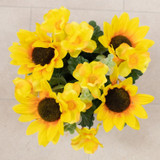 Artificial Silk Flower Grave Pot Memorial Arrangement