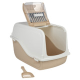 Hooded Cat Litter Tray w/ Filter & Scoop