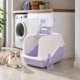 Hooded Cat Litter Tray w/ Filter & Scoop