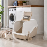 Hooded Cat Litter Tray w/ Filter & Scoop