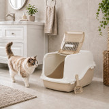 Hooded Cat Litter Tray w/ Filter & Scoop