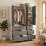 RIGA 3 Door 6 Drawer Wardrobe