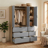 RIGA 3 Door 6 Drawer Wardrobe