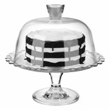 Petite Patisserie Glass Cake Stand with Dome Lid