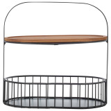2 Tier Bread Basket Countertop Storage Rack