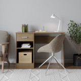 1-Drawer Wooden Desk with Storage