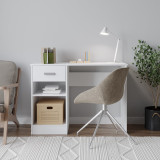 1-Drawer Wooden Desk with Storage