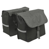 2x 20L Black Bike Pannier Bags