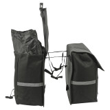 2x 20L Black Bike Pannier Bags