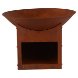 57cm Cast Iron Fire Bowl On Base
