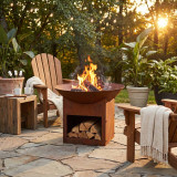 57cm Cast Iron Fire Bowl On Base