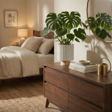 Modern Ribbed Ceramic Planter