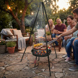 52cm Hanging Tripod Firebowl BBQ
