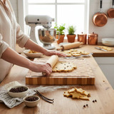 Chequered Bamboo Chopping Large Board