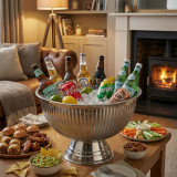 Large Stainless Steel 12L Punch Bowl