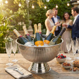 Large Stainless Steel 12L Punch Bowl