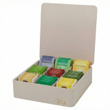 Tea Storage 6 Compartments Wooden Organiser