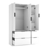 FUJI 3 Door 4 Drawer Wardrobe