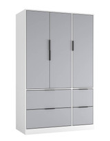 FUJI 3 Door 4 Drawer Wardrobe