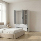 FUJI 3 Door 4 Drawer Wardrobe