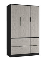 FUJI 3 Door 4 Drawer Wardrobe