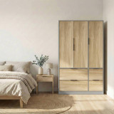 FUJI 3 Door 4 Drawer Wardrobe