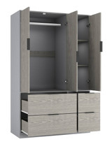 FUJI 3 Door 4 Drawer Wardrobe