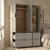 FUJI 3 Door 4 Drawer Wardrobe