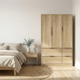 FUJI 3 Door 4 Drawer Wardrobe