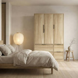 FUJI 3 Door 4 Drawer Wardrobe