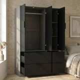 FUJI 3 Door 4 Drawer Wardrobe