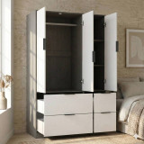 FUJI 3 Door 4 Drawer Wardrobe
