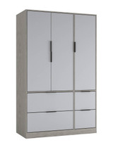 FUJI 3 Door 4 Drawer Wardrobe