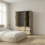 FUJI 3 Door 4 Drawer Wardrobe