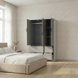 FUJI 3 Door 4 Drawer Wardrobe