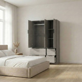 FUJI 3 Door 4 Drawer Wardrobe