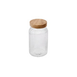 Glass Storage Jar with Wooden Lid