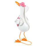 Sports Duck Metal Garden Ornament Statue