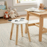 Wooden Animal Face Children's Stool