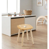 Wooden Animal Face Children's Stool