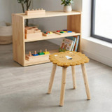 Wooden Animal Face Children's Stool