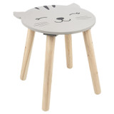Wooden Animal Face Children's Stool
