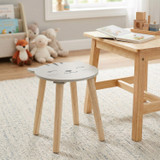 Wooden Animal Face Children's Stool