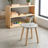 Wooden Animal Face Children's Stool