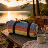 127x152cm Waterproof Picnic Blanket 3 Assorted Colours